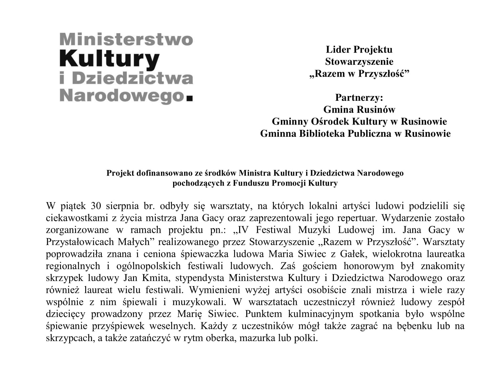 Warsztaty z artystami ludowymi